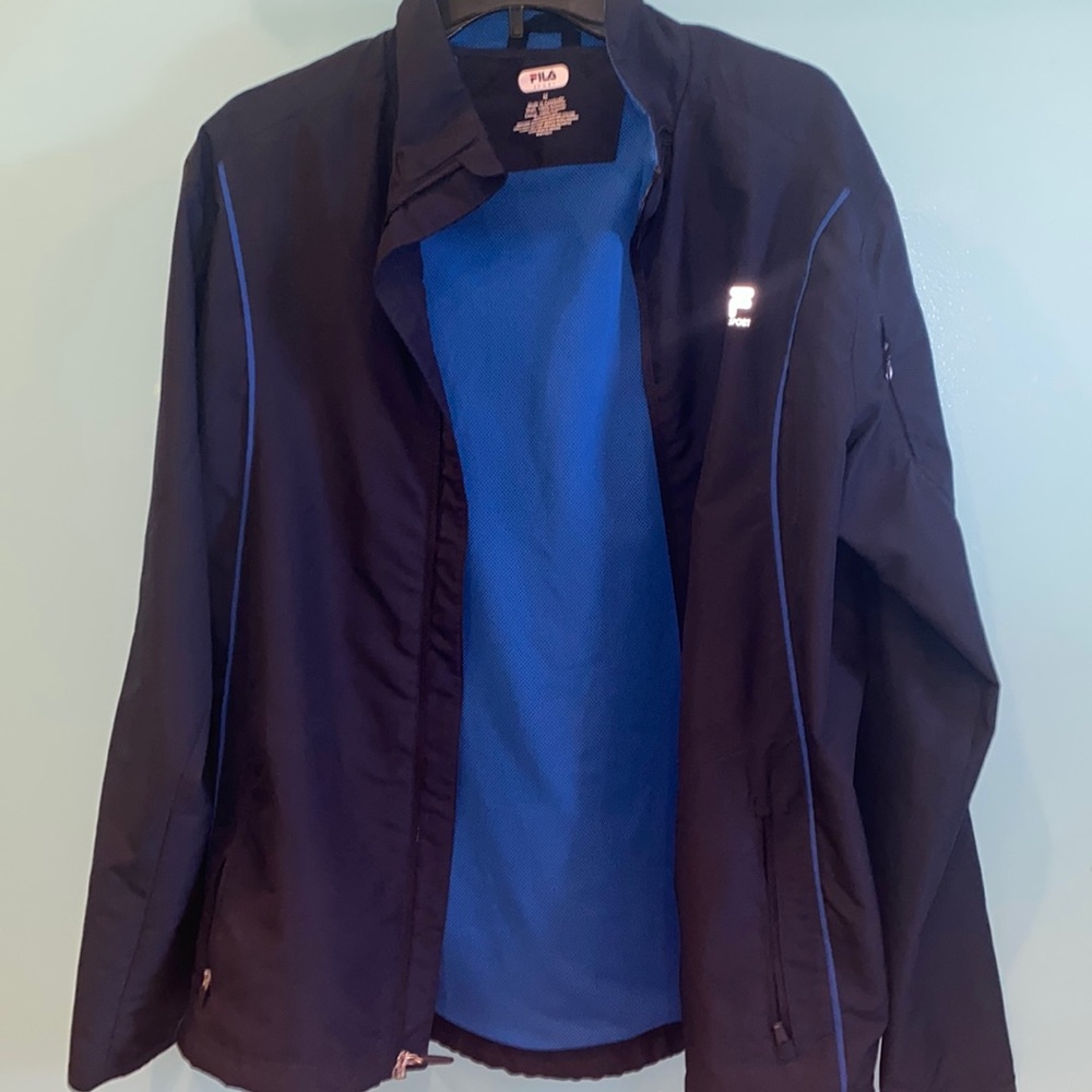 Navy zip up jacket